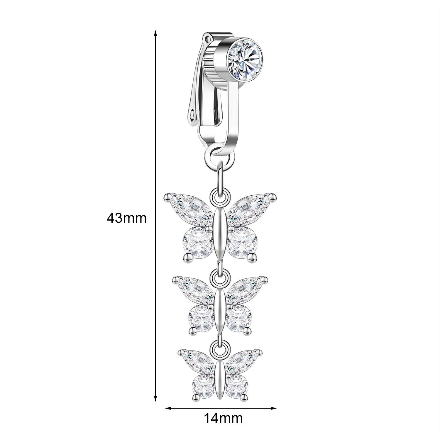 Clip-On Belly Button Piercing