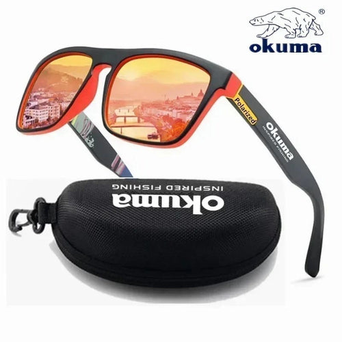 Okuma polarized sunglasses UV400 for men and women outdoor hunting, fishing, driving bicycles, sunglasses with box