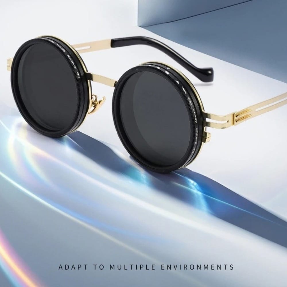 Adjustable Dimming Glasses ND Filter UV400 Polarized Sunglasses 9 Level dimming Sunglasses