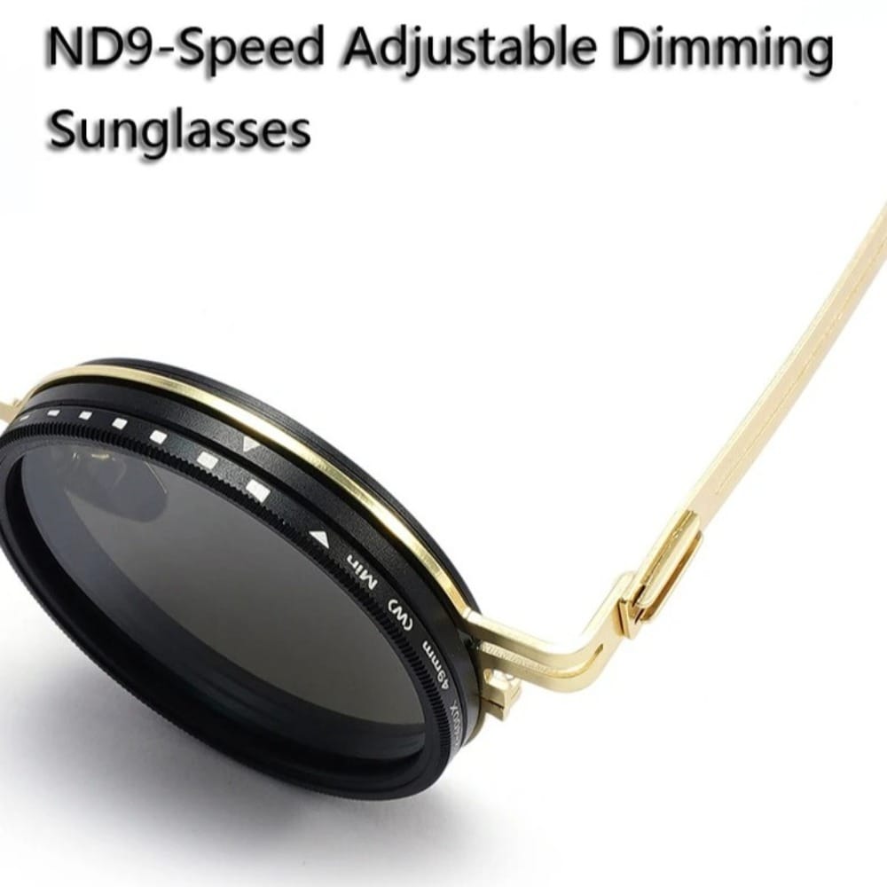 Adjustable Dimming Glasses ND Filter UV400 Polarized Sunglasses 9 Level dimming Sunglasses
